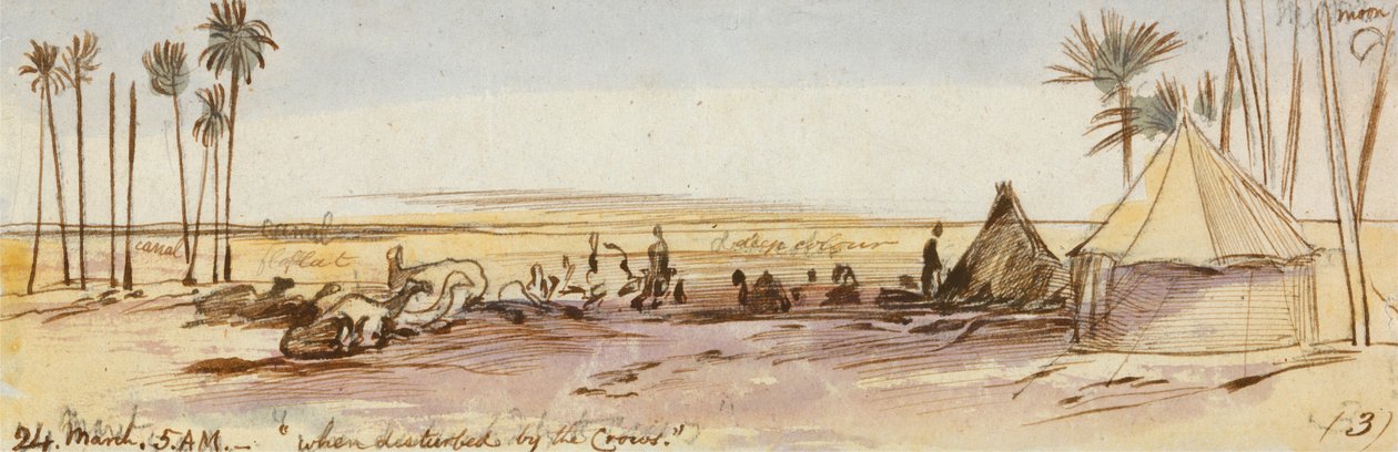 W pobliżu Belbeis autorstwa Edward Lear