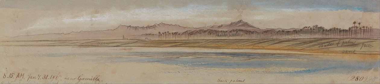 W pobliżu Gamille autorstwa Edward Lear