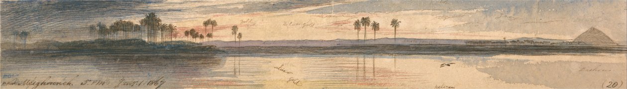 W pobliżu Mesghouneh autorstwa Edward Lear