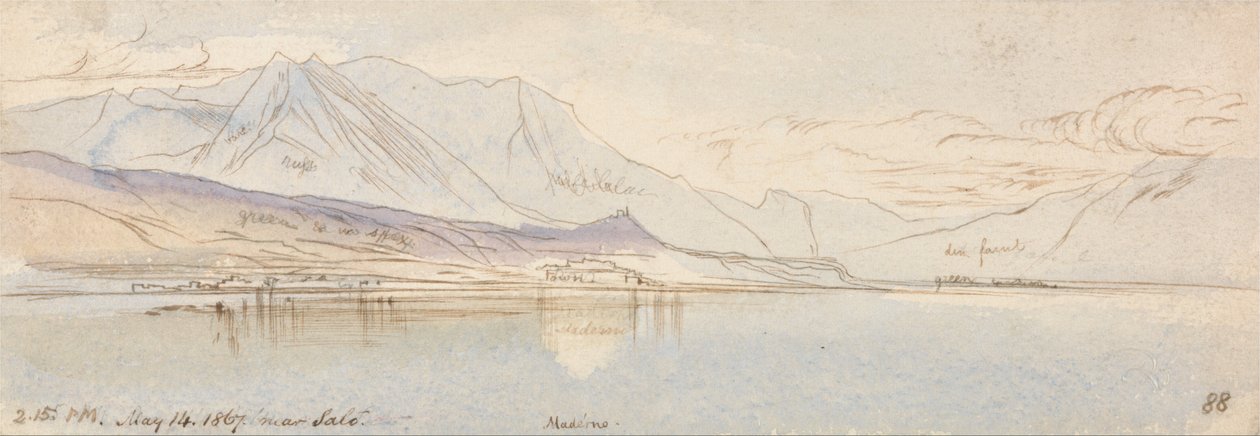W pobliżu Salo, Maderno autorstwa Edward Lear