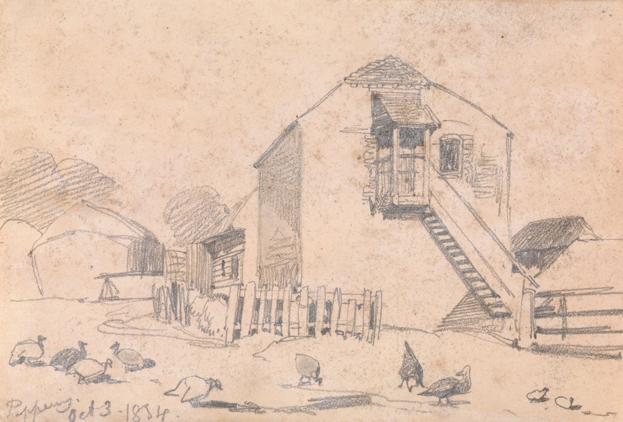 Peppering, 3 października-1834 autorstwa Edward Lear