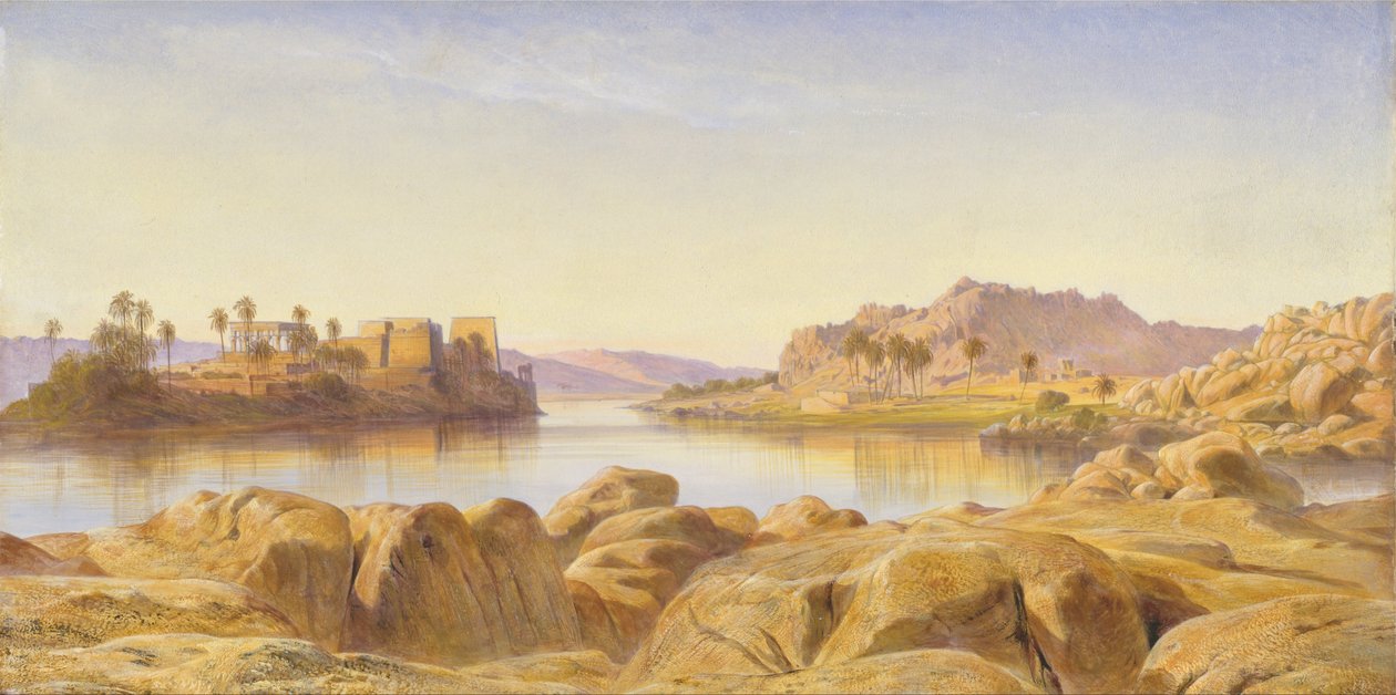 Philae, Egipt autorstwa Edward Lear