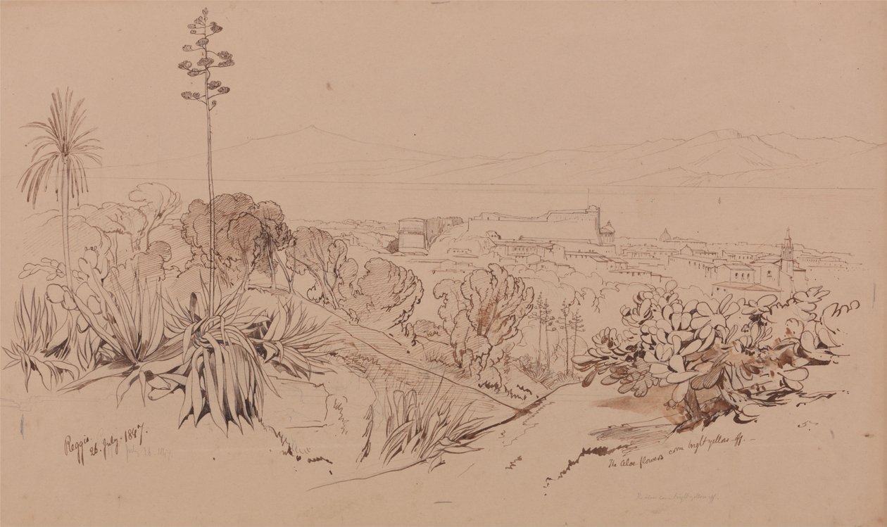 Reggio, 26 lipca 1847 r. autorstwa Edward Lear