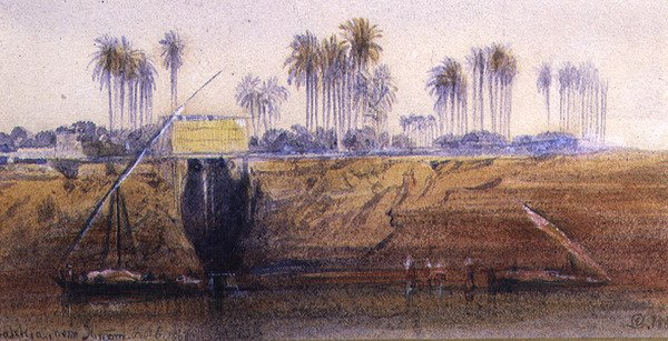 Sakkia, koło Ibreem, 6 lutego 1865 r. autorstwa Edward Lear