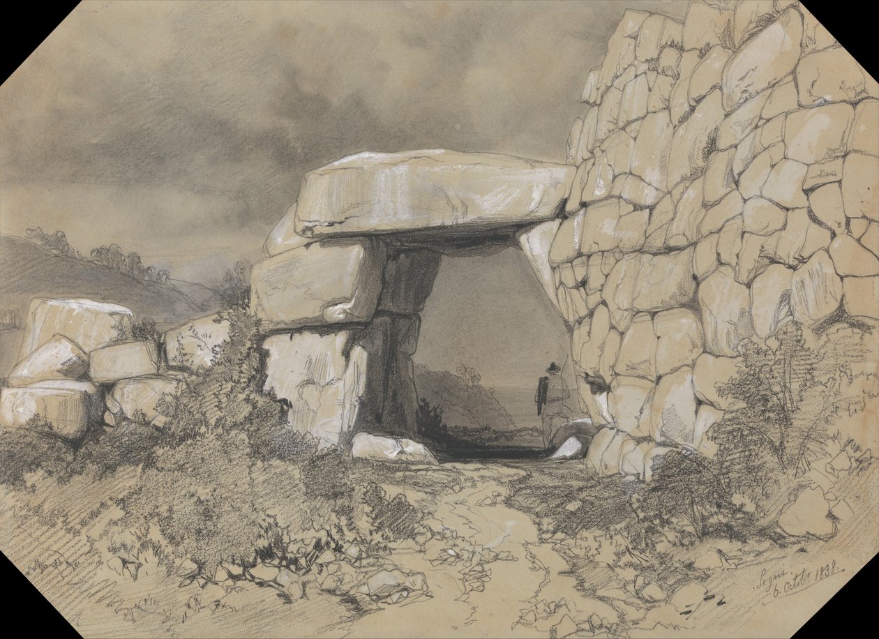 Segni, 6 października 1838 r. autorstwa Edward Lear