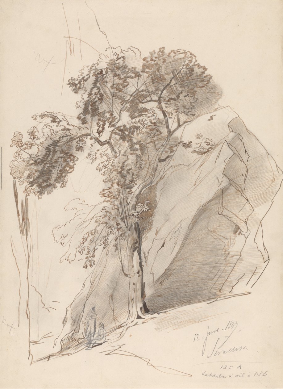 Siracusa, 12 czerwca 1847 r. autorstwa Edward Lear