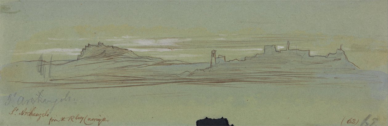 Święty Archaniele, z wagonu kolejowego autorstwa Edward Lear