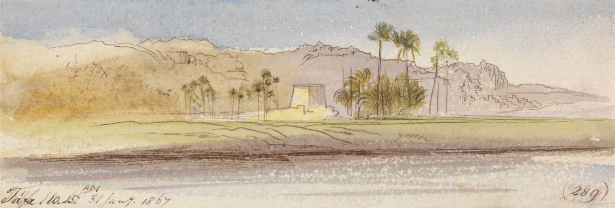 Tafa, 10:15, 31 stycznia 1867 (289) autorstwa Edward Lear