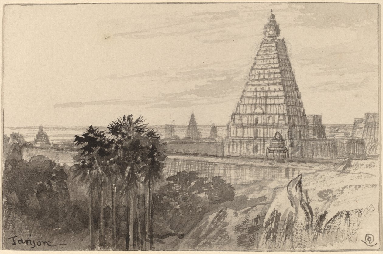 Tanjore, Indie, 18841885. autorstwa Edward Lear
