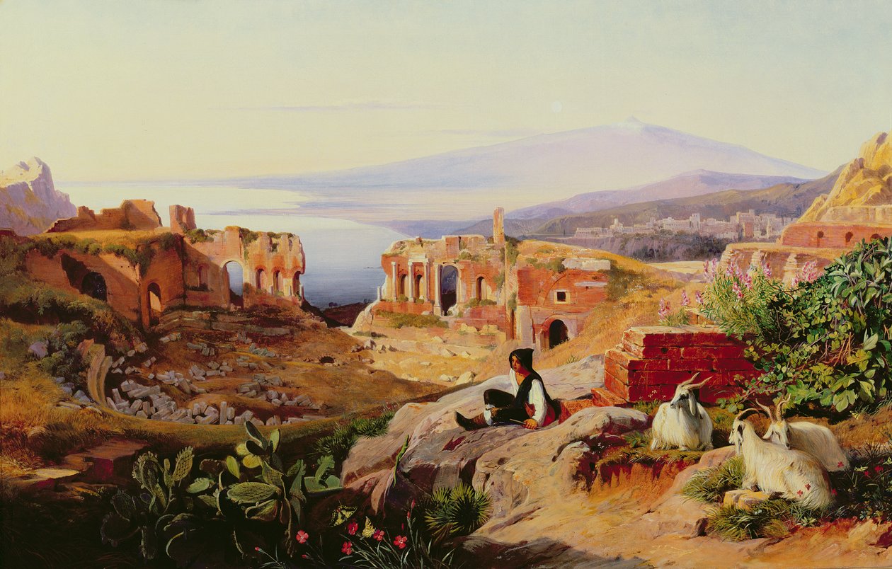Taormina (olej) autorstwa Edward Lear