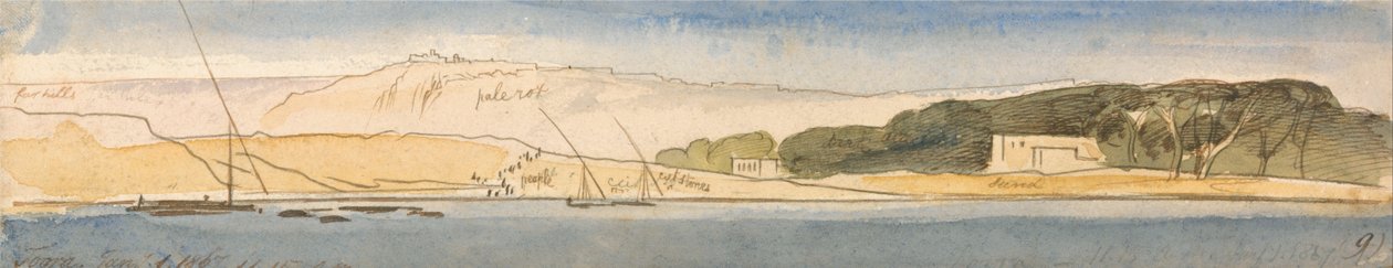 Toara, 11:15, 1 stycznia 1867 r. (9) autorstwa Edward Lear