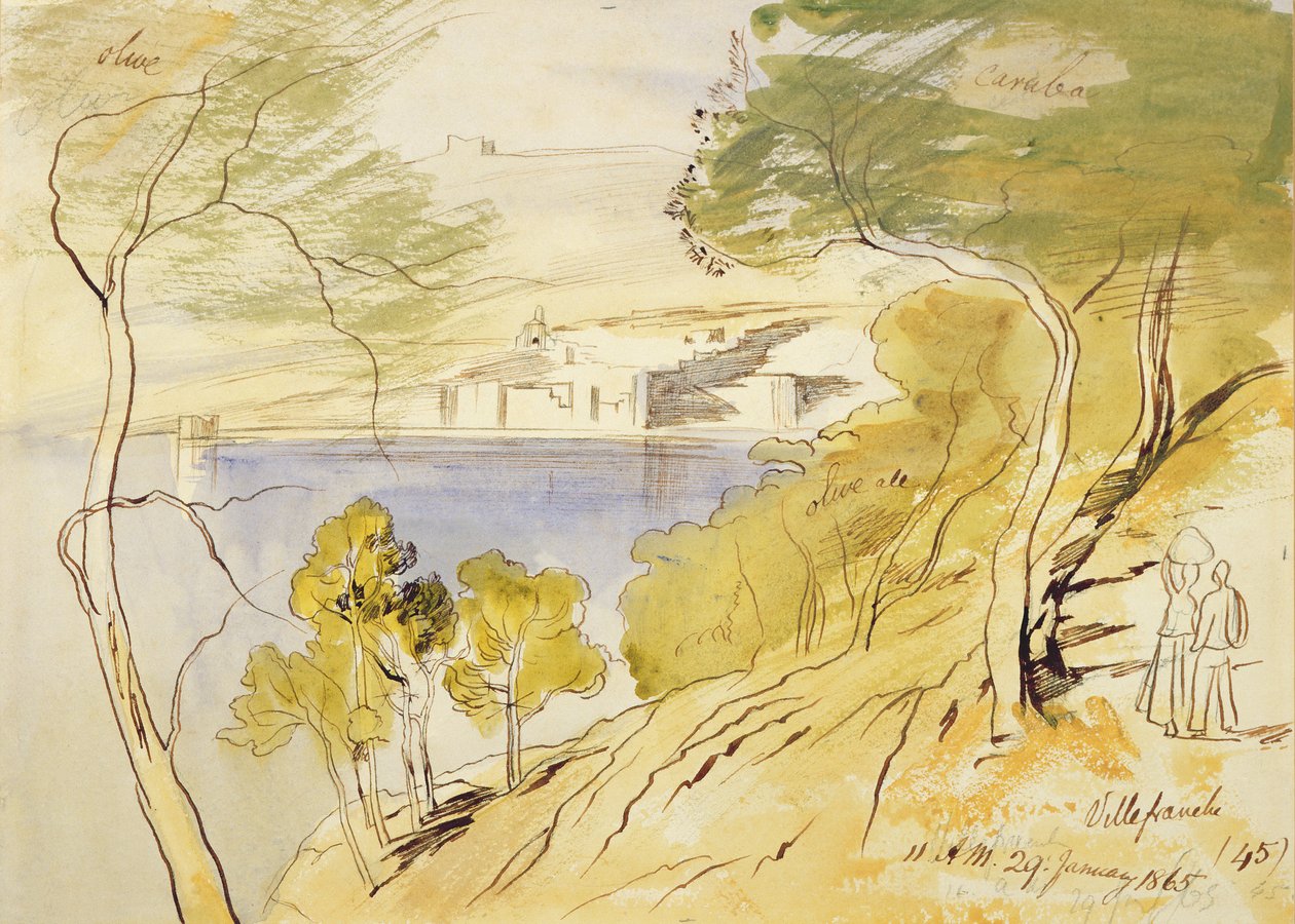 Villefranche autorstwa Edward Lear