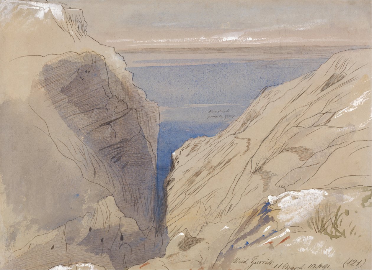 Wied Zurrik (Malta) autorstwa Edward Lear
