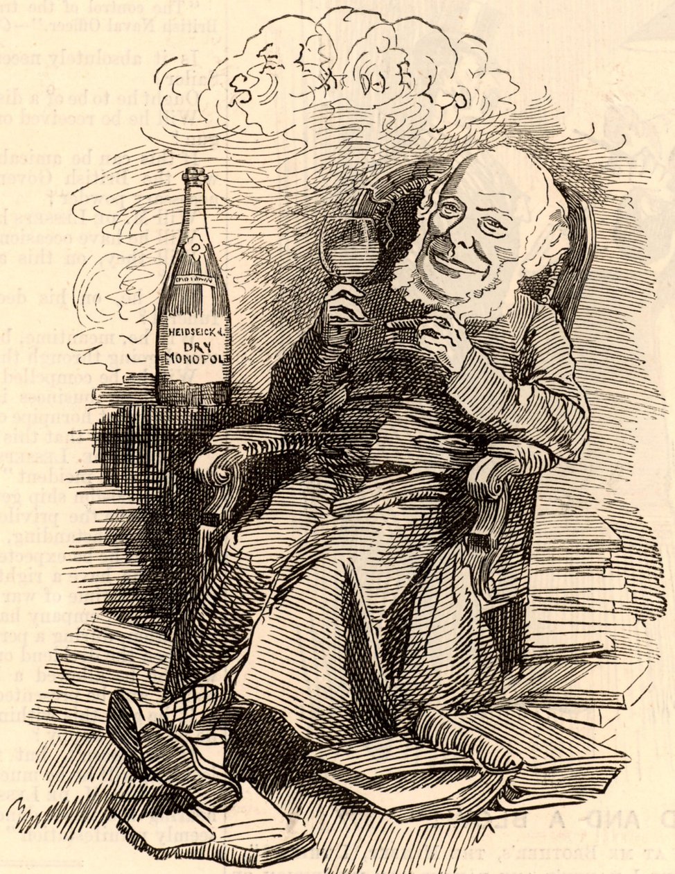 Samuel się uśmiecha (1812-1904) autorstwa Edward Linley Sambourne