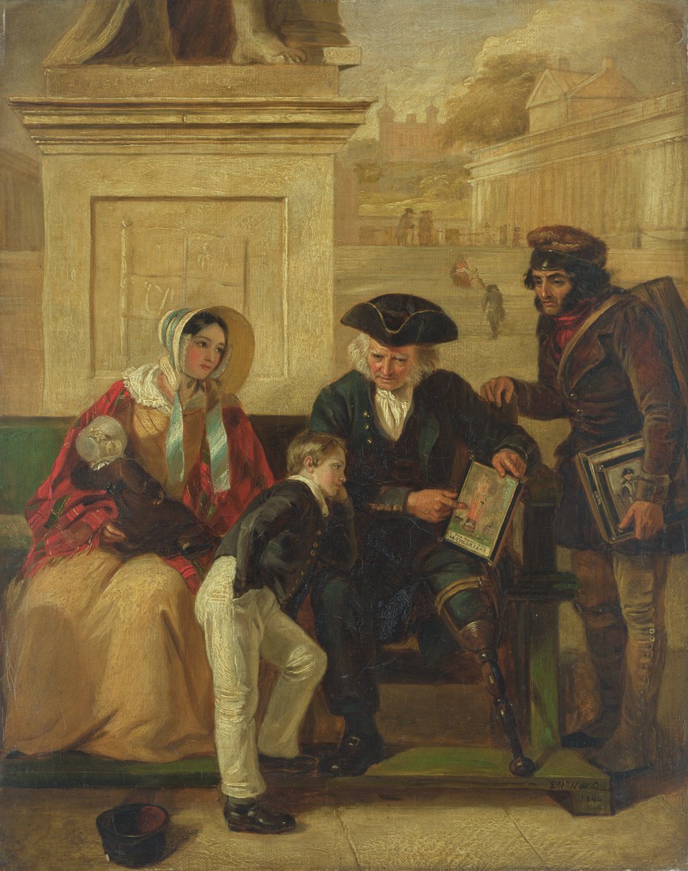 Weteran z Aboukir, 1844 autorstwa Edward Matthew Ward