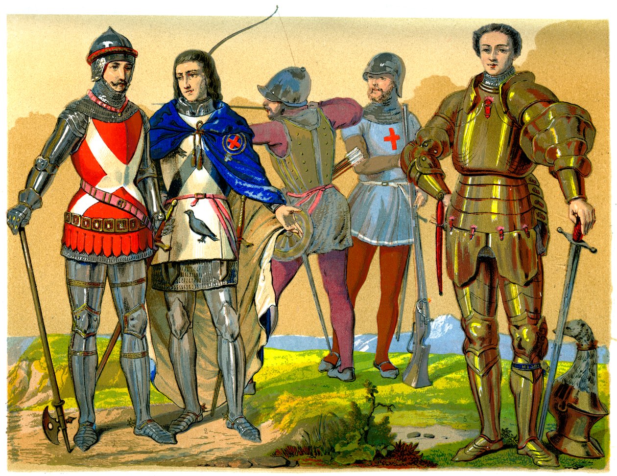 Angielski strój bojowy, XV-XVI w. 1849 r. autorstwa Edward May