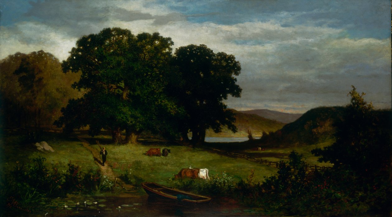 Dęby, 1876. autorstwa Edward Mitchell Bannister