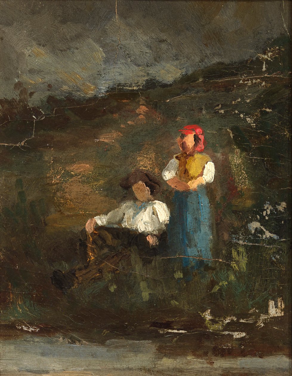 Odpoczynek, b.d. autorstwa Edward Mitchell Bannister
