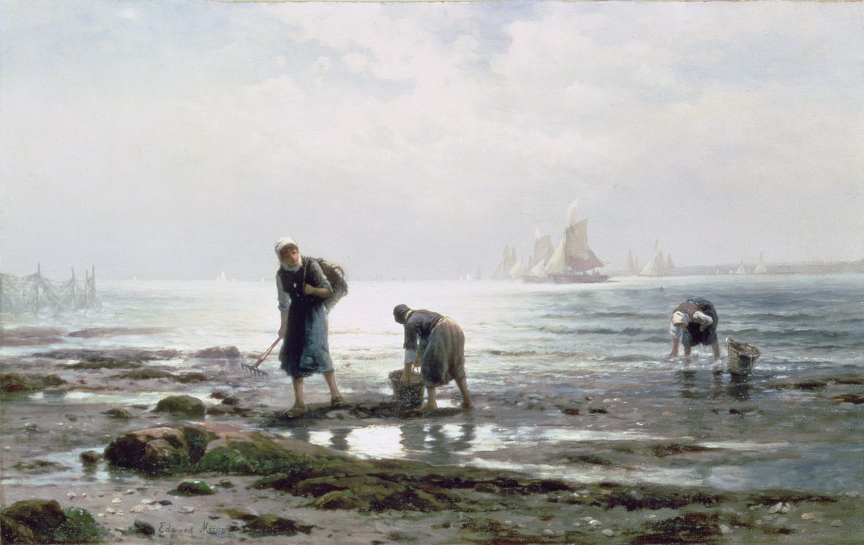 Zbieracze ostryg, 1883 autorstwa Edward Moran