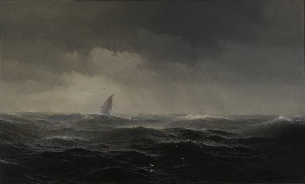Morze, 1870. autorstwa Edward Moran