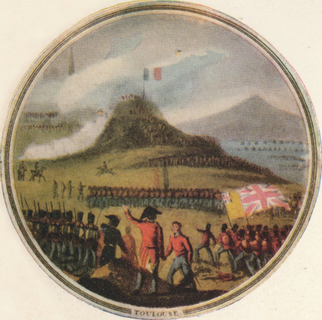 Bitwa pod Tuluzą, 1815, 1910 autorstwa Edward Orme