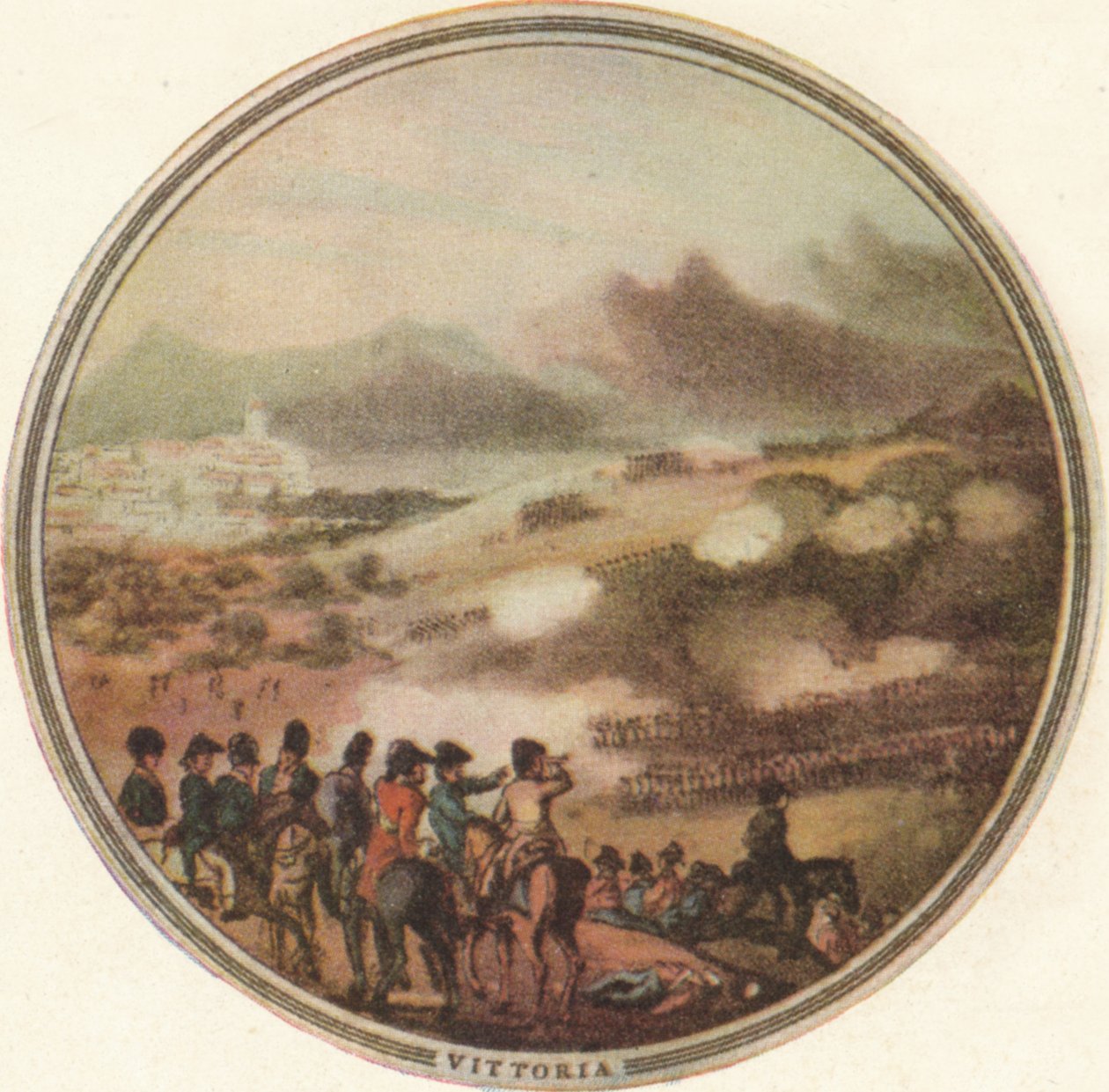 Bitwa pod Vittorią, 1815 1910 autorstwa Edward Orme