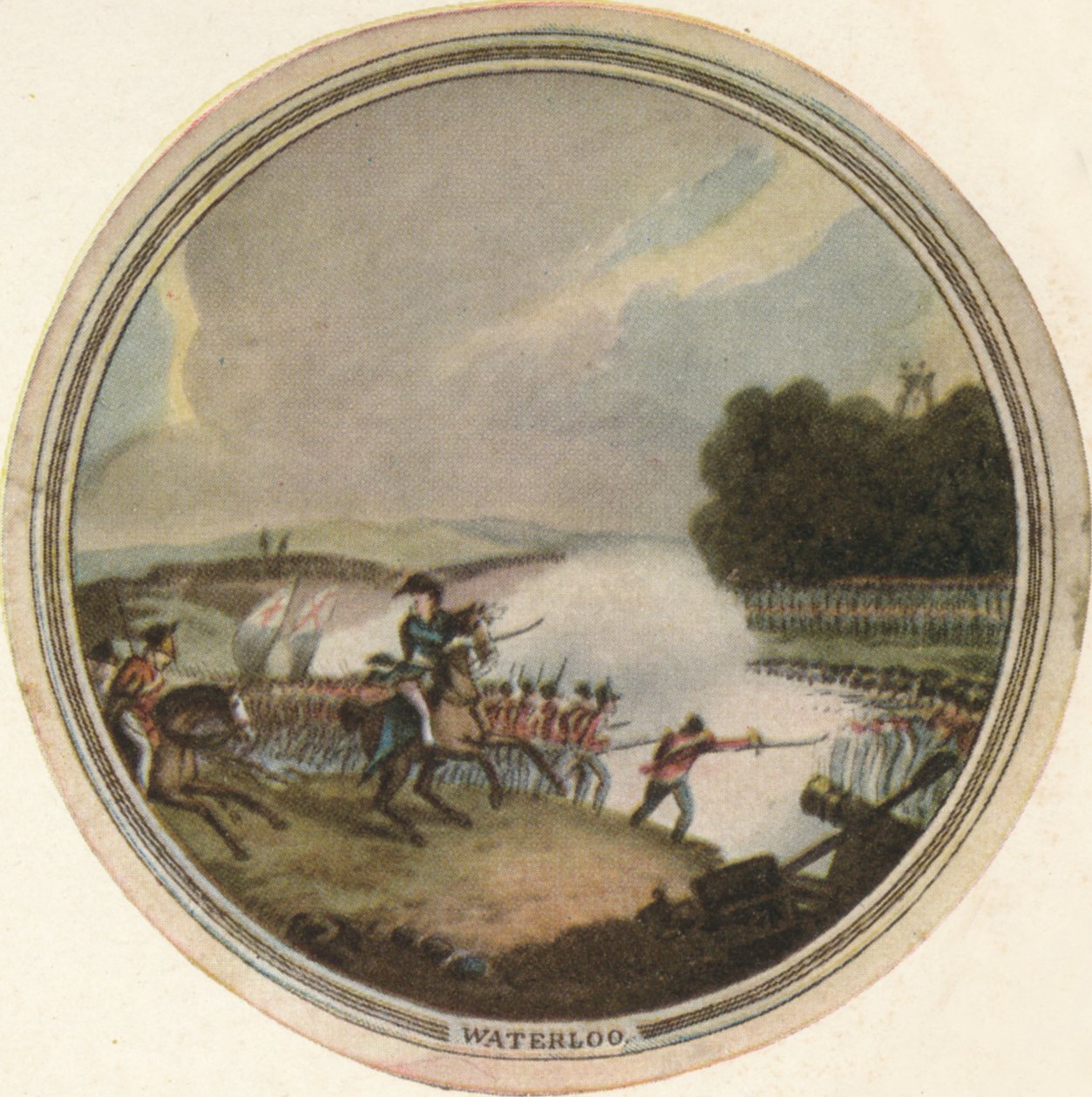 Bitwa pod Waterloo, 1815, 1910 autorstwa Edward Orme