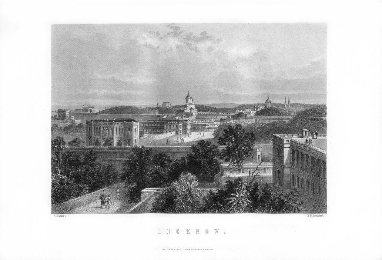 Lucknow, Indie, 1893. autorstwa Edward Paxman Brandard