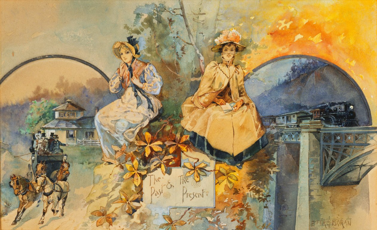 Przeszłość i teraźniejszość, autorstwa Edward Percy Moran
