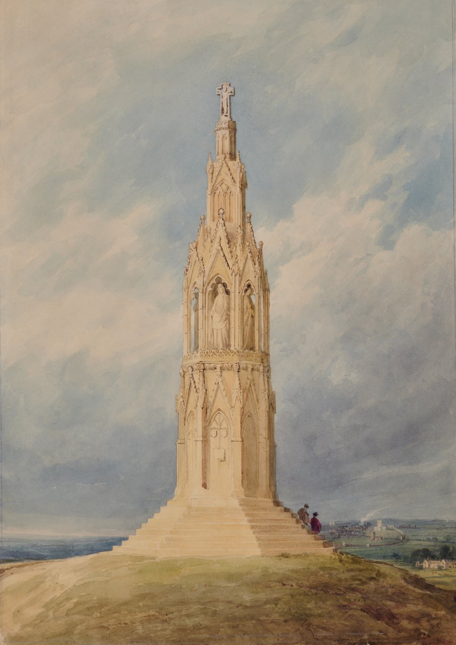 Ebanor Cross, Northampton autorstwa Edward Pretty