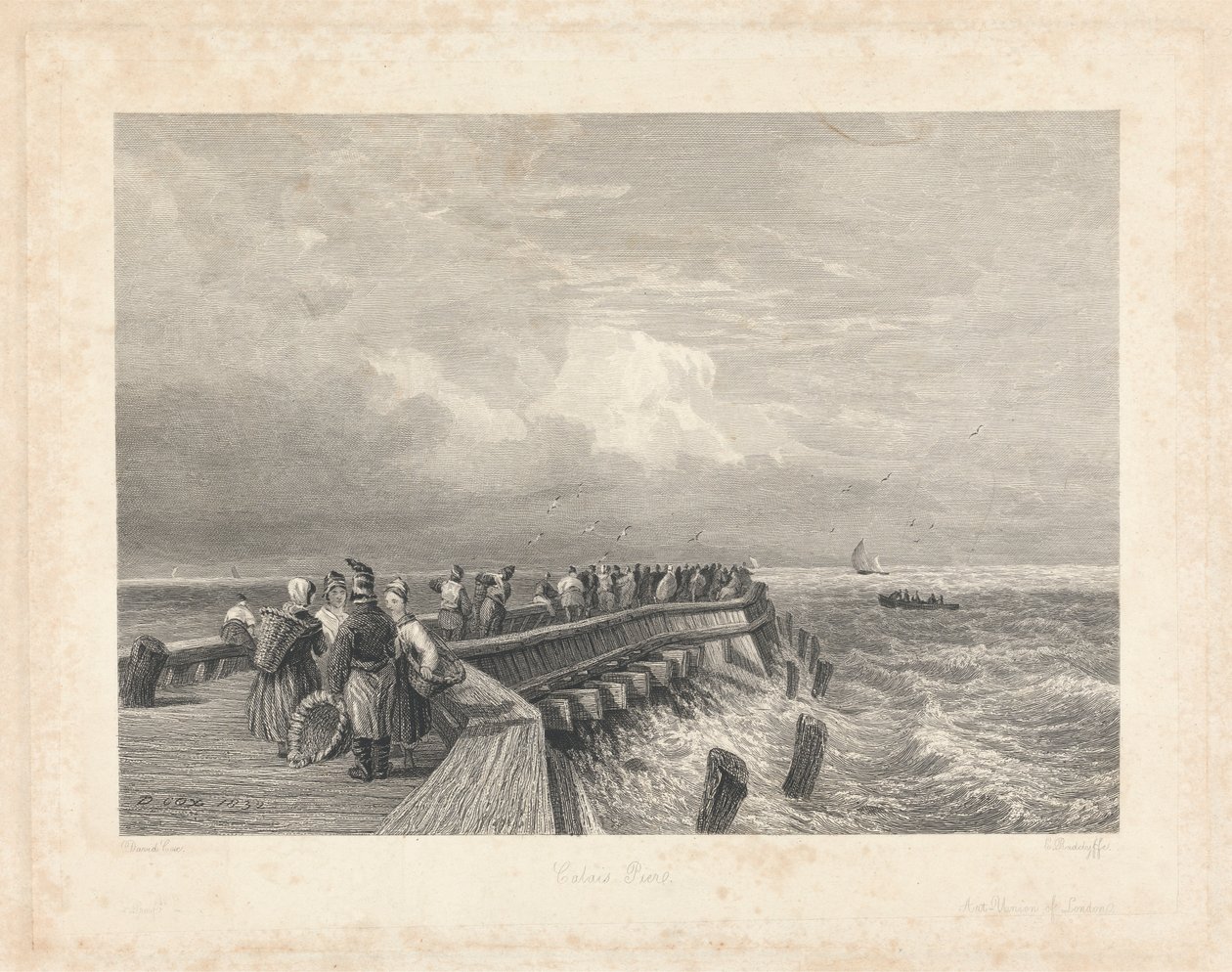 Molo w Calais autorstwa Edward Radclyffe