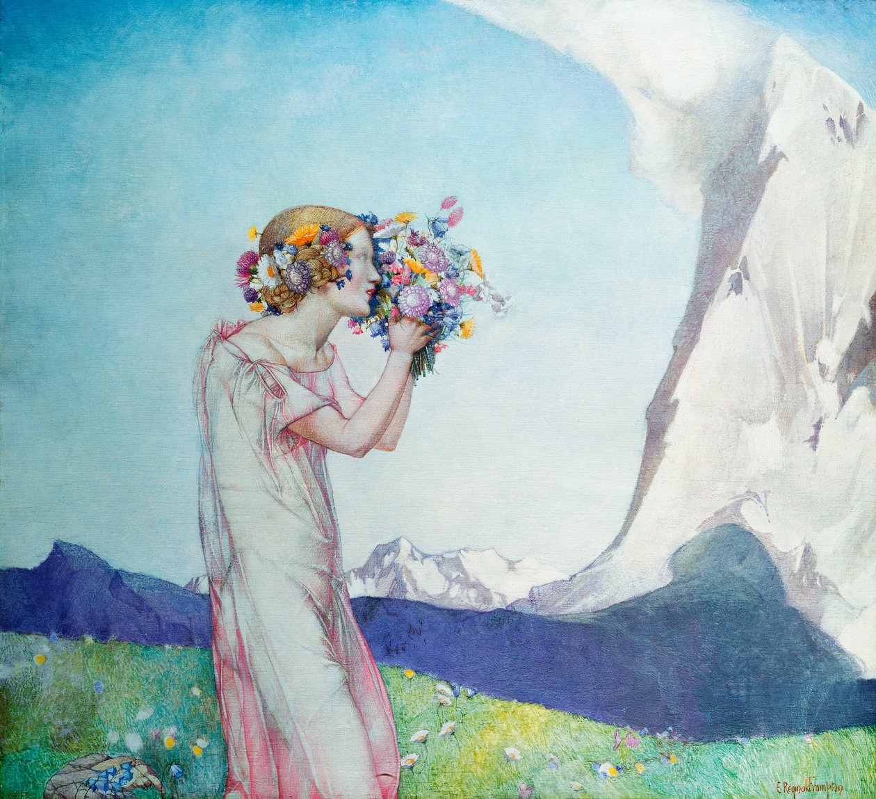 Flora alpejska autorstwa Edward Reginald Frampton