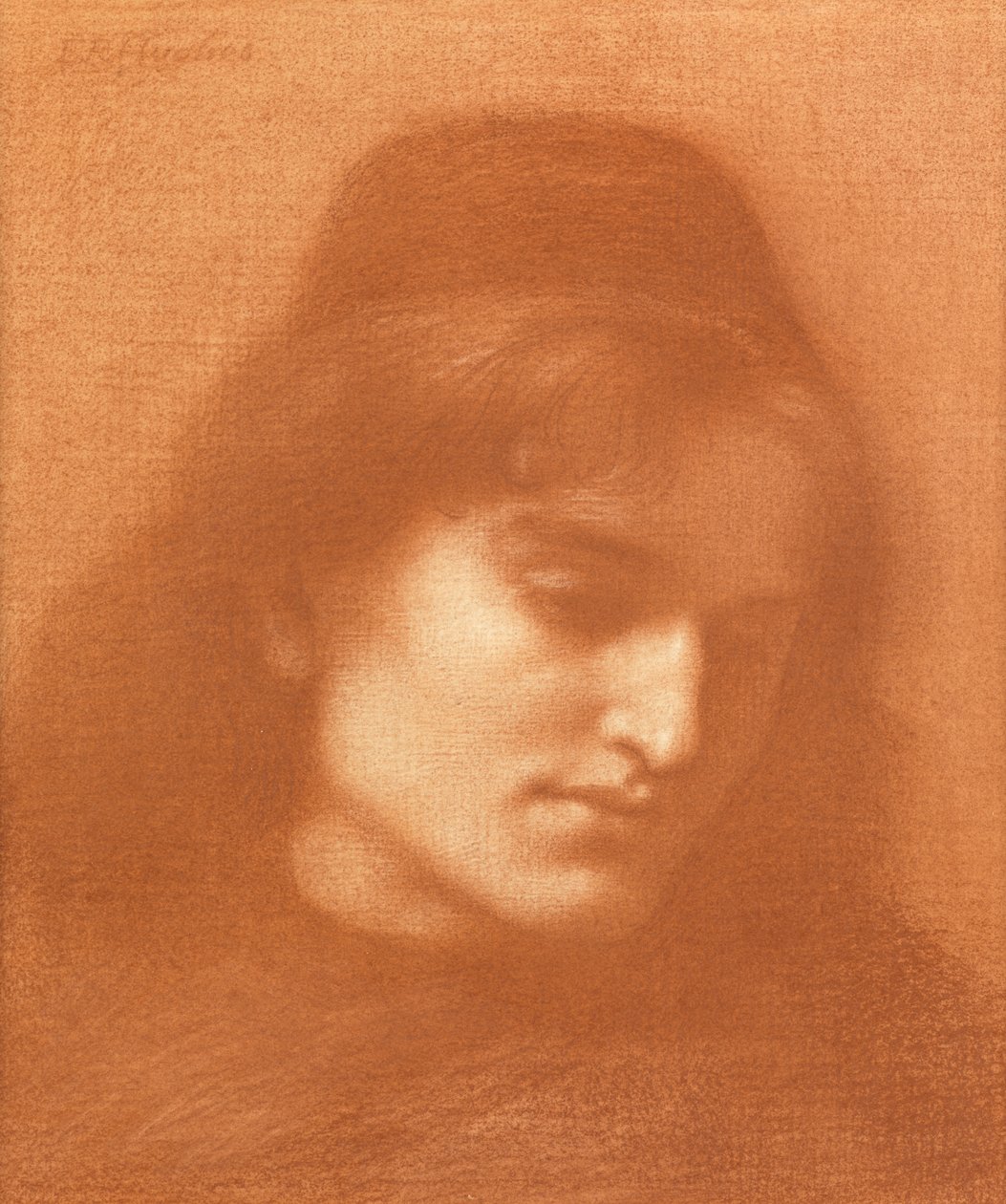 Studium mężczyzny autorstwa Edward Robert Hughes