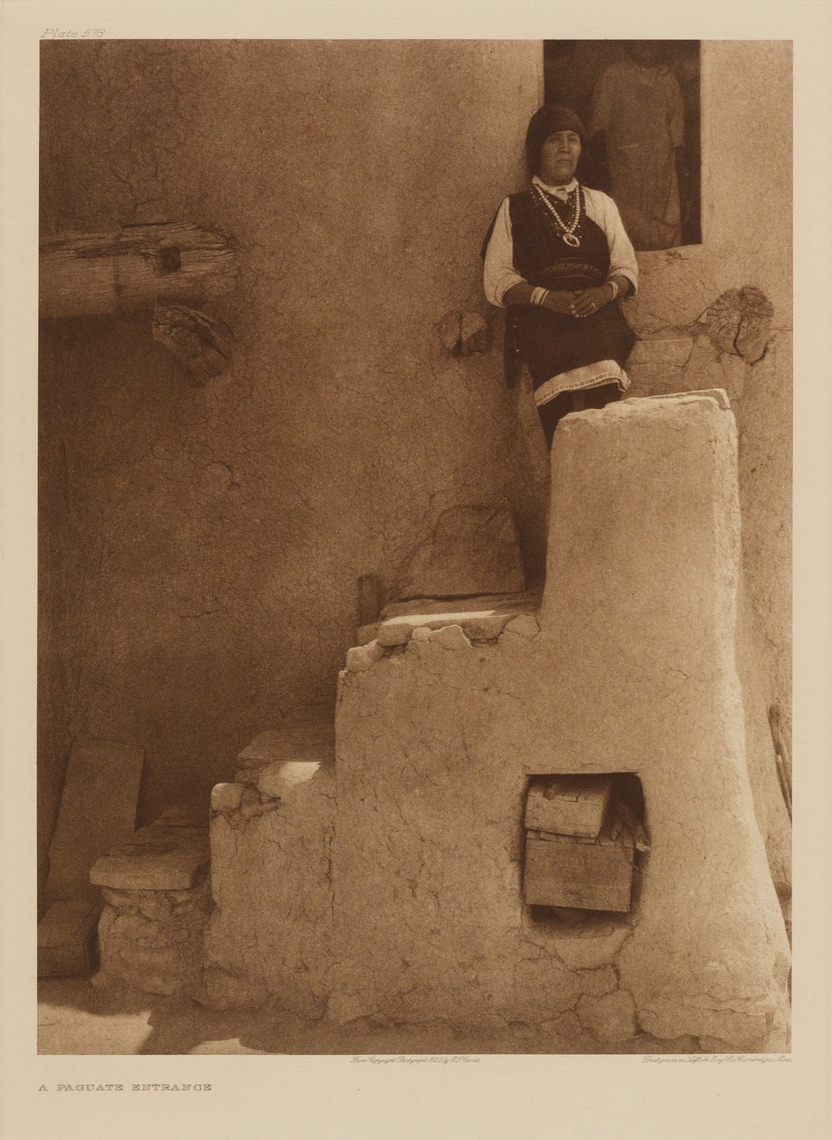 Wejście do Paguate autorstwa Edward S. Curtis