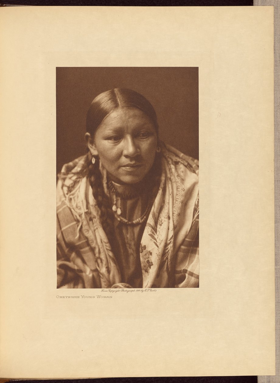 Cheyenne Young Woman autorstwa Edward S. Curtis