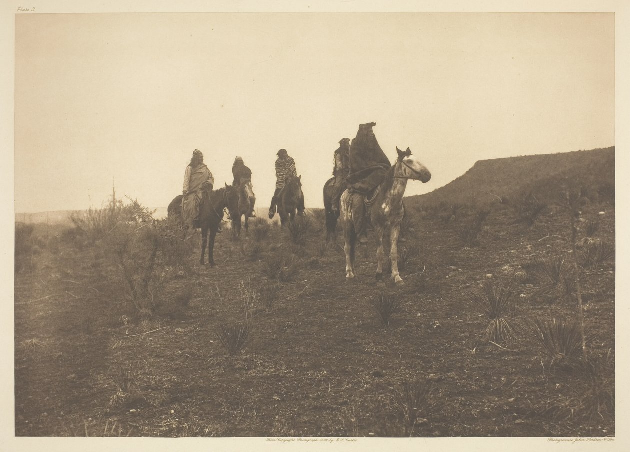 Pustynne łaziki - Apache autorstwa Edward S. Curtis