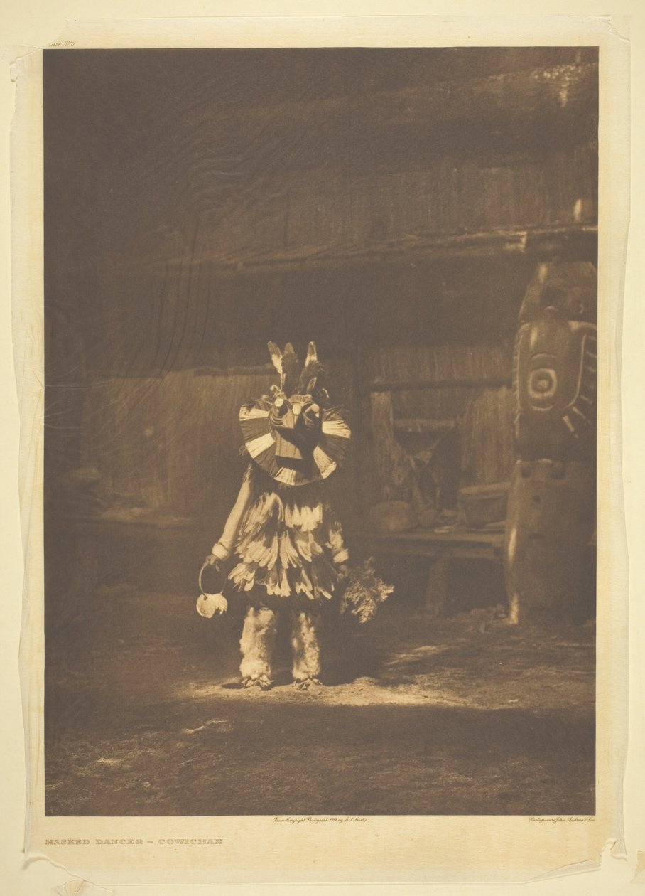 Masked Dancer - Cowichan autorstwa Edward S. Curtis