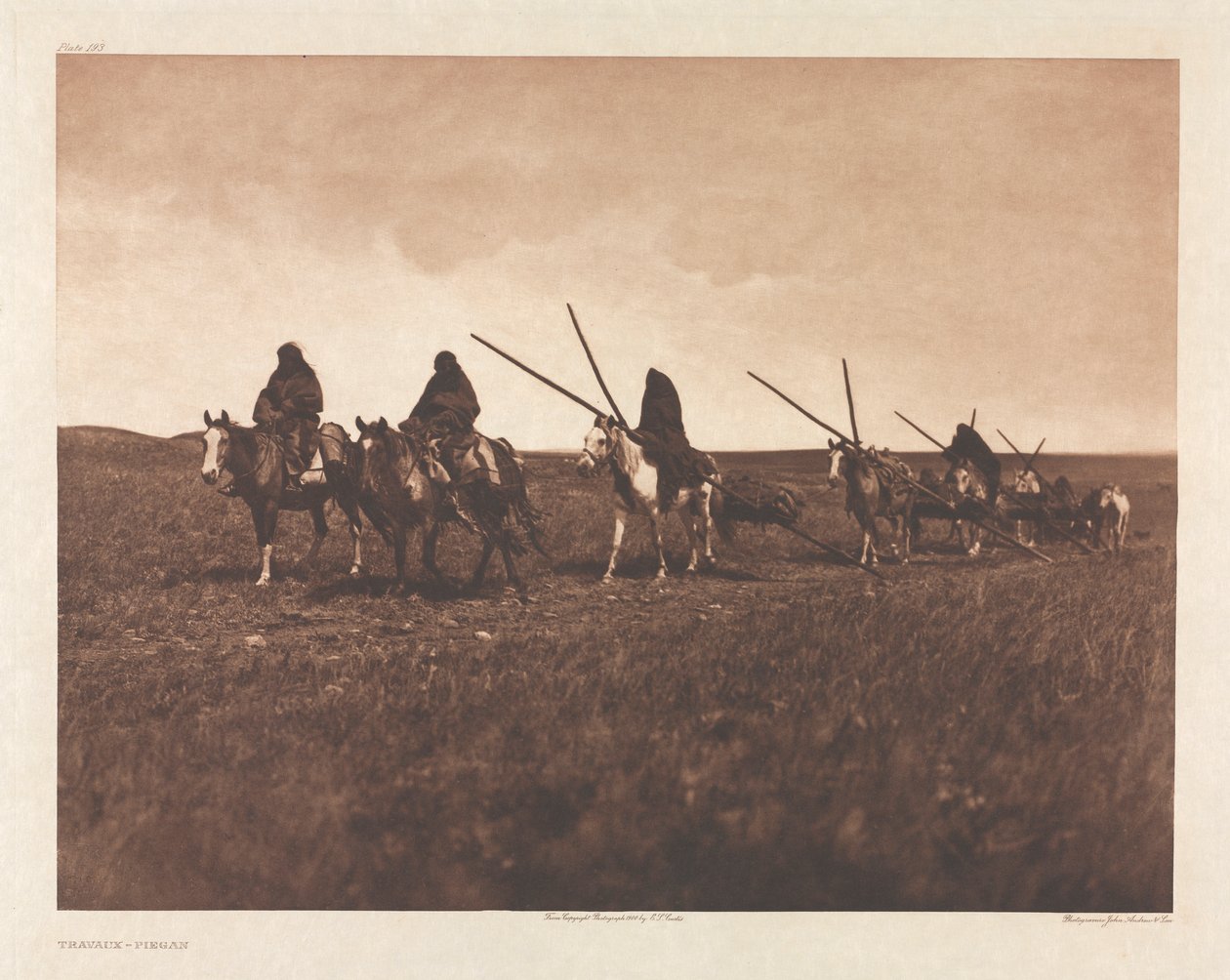Teczka VI, Tablica 193: Dzieła – Piegan autorstwa Edward S. Curtis