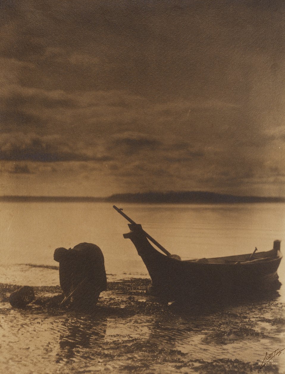 [The Clam Digger] autorstwa Edward S. Curtis