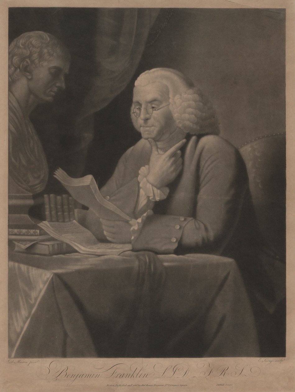 Benjamin Franklin autorstwa Edward Savage