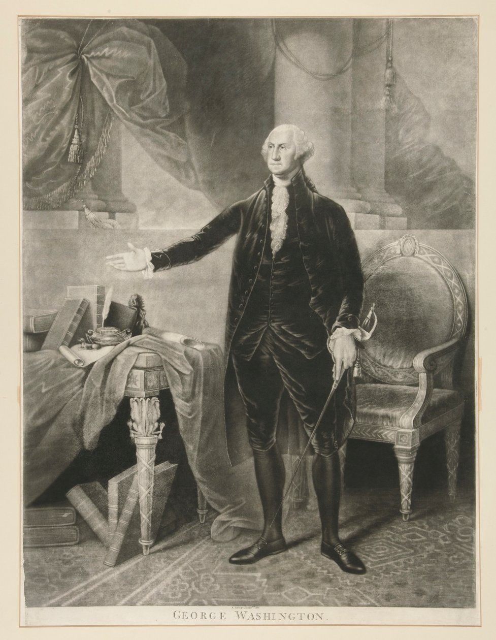 Jerzy Waszyngton autorstwa Edward Savage