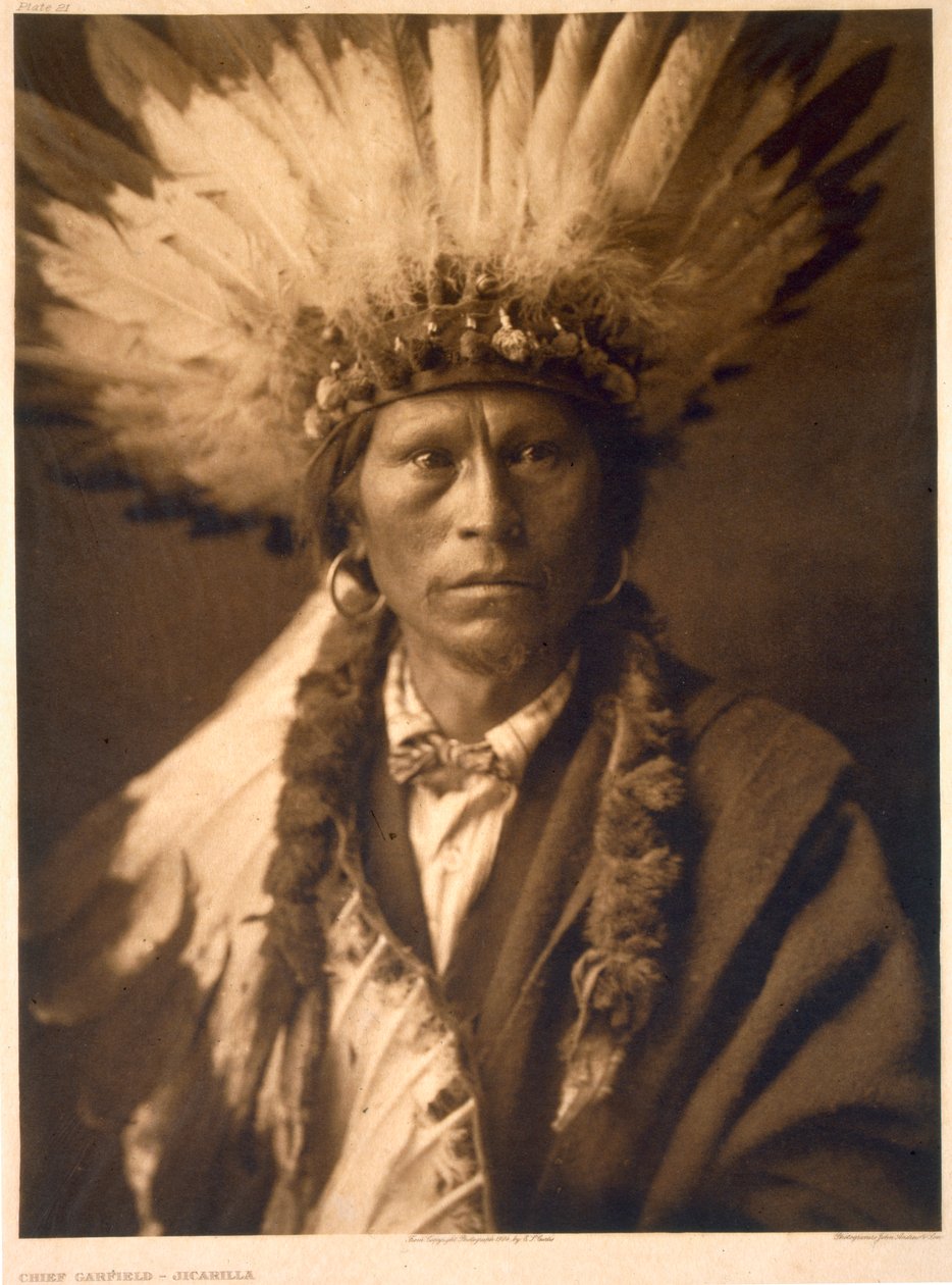Wódz Garfield z Jicarilli autorstwa Edward Sheriff (after) Curtis