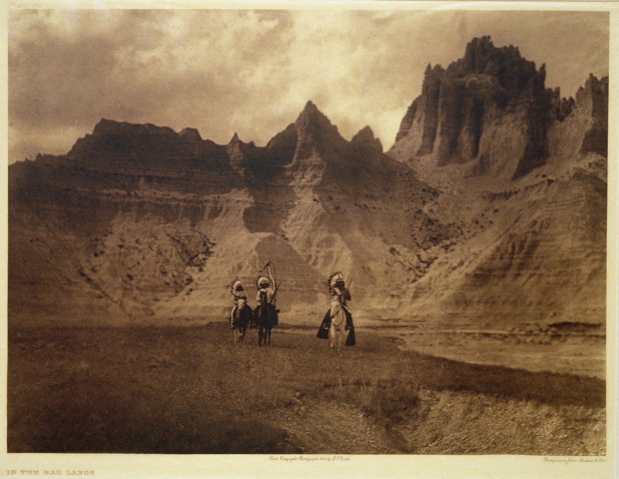 Na Badlandach autorstwa Edward Sheriff (after) Curtis