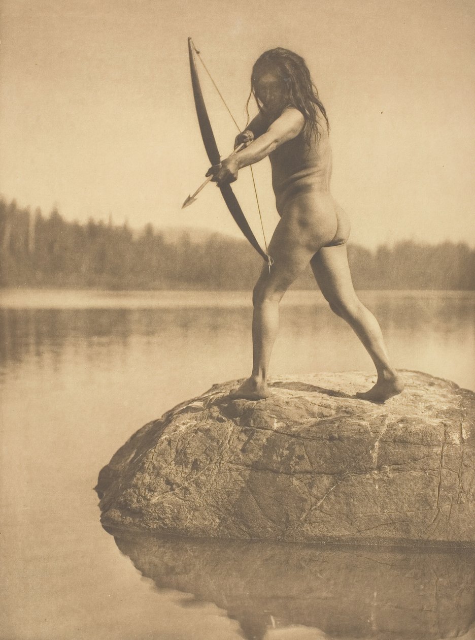 Łucznik, 1915. autorstwa Edward Sheriff Curtis