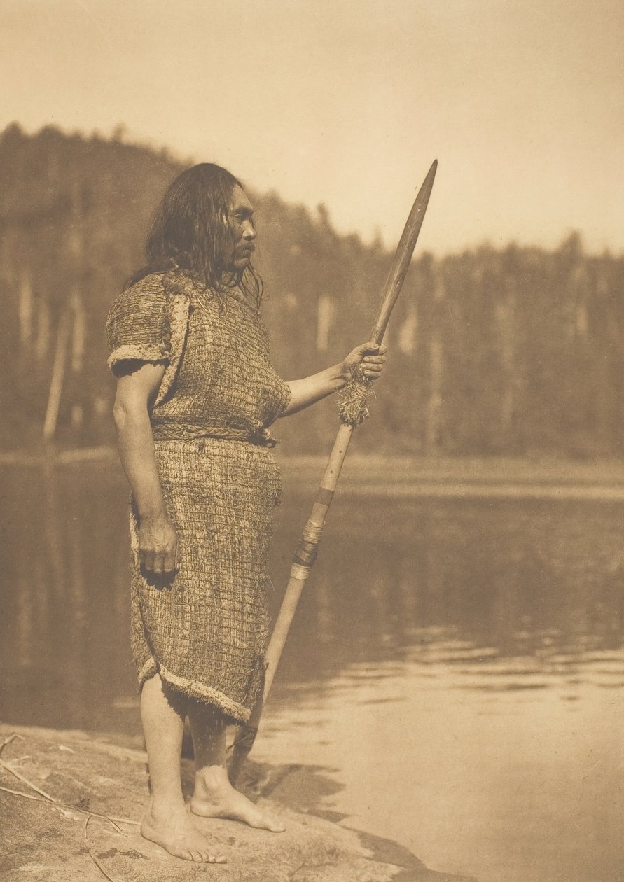 Wielorybnik - Clayoquot, 1915. autorstwa Edward Sheriff Curtis