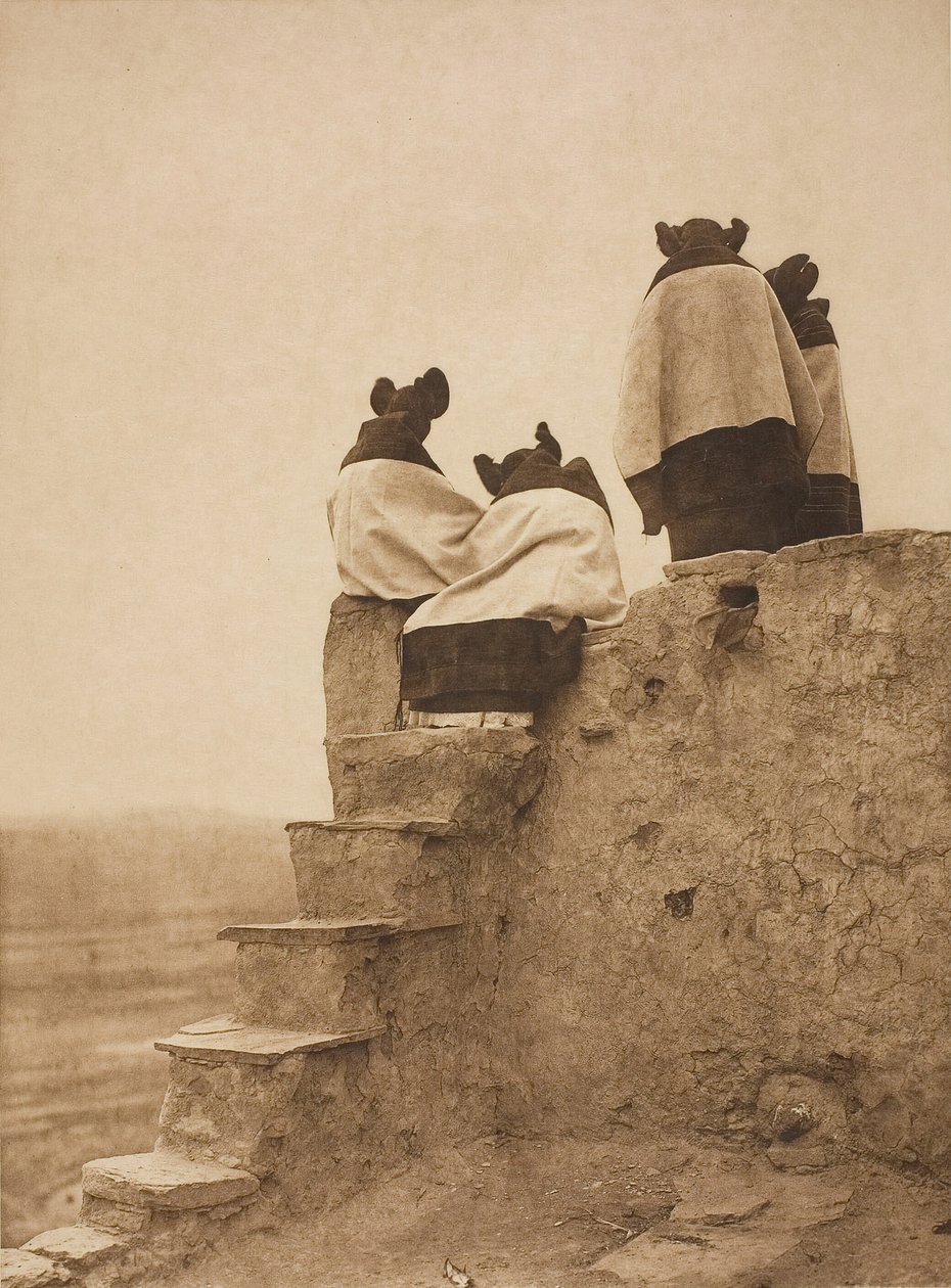 Oglądanie tancerzy, 1906. autorstwa Edward Sheriff Curtis