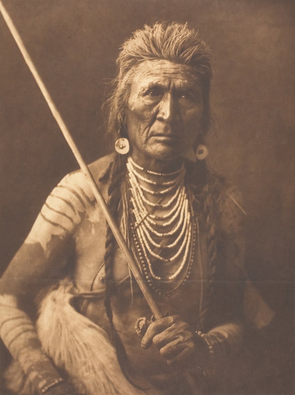 Wilk - Apsaroke, 1908. autorstwa Edward Sheriff Curtis
