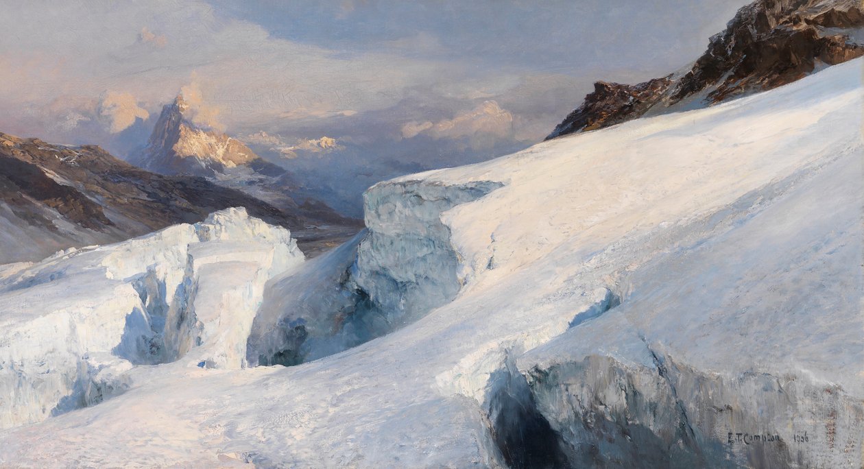 Płaskowyż lodowcowy, 1906. autorstwa Edward Theodore Compton