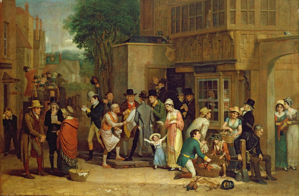 Poczta (olej na płótnie) autorstwa Edward Villiers Rippingille