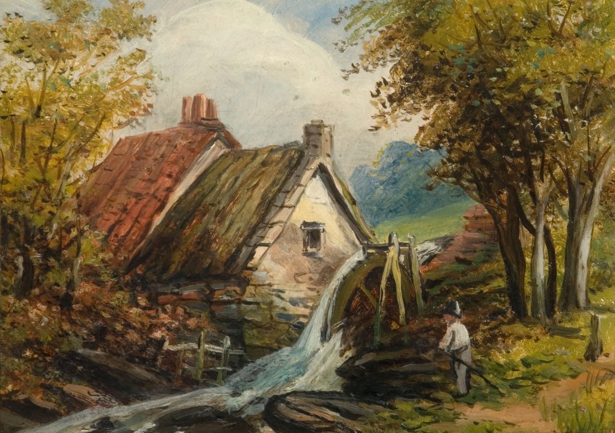 Młyn Sarehole, XIX wiek. autorstwa Edward Wilden